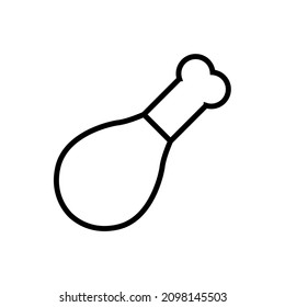 Hühnerzeilensymbol, Vektorsymbol einzeln auf weißem Hintergrund