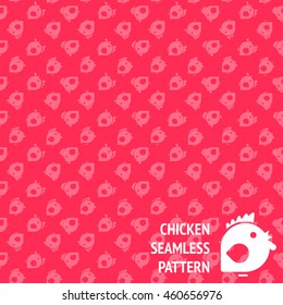 Chicken (little cock) seamless pattern in vector (eps10)