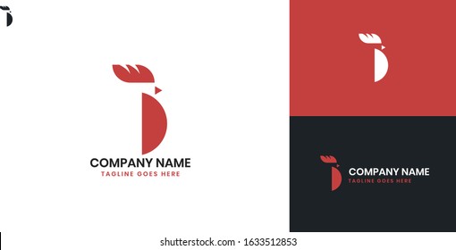 Chicken Logo - All elements on this template are editable with vector software