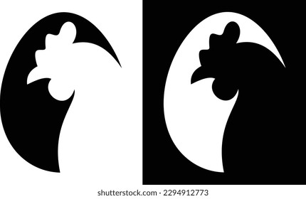 Chicken logo Black and White Stock Photos & Images - Alamy