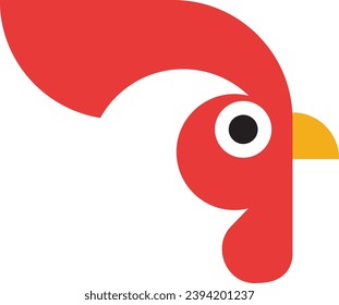 Chicken Logo, brand mark restaurant, roost food icon, clean tasty foodie roster. Graphic design trending yummy Symbol seal brand Pure and minimal 