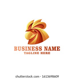 chicken logo design concept template vector illustration
