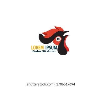 chicken logo design concept template vector illustration
