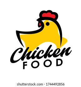 Chicken logo design concept template vector illustration