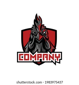 chicken logo design sport and clan