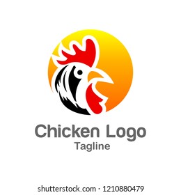 Chicken logo design template