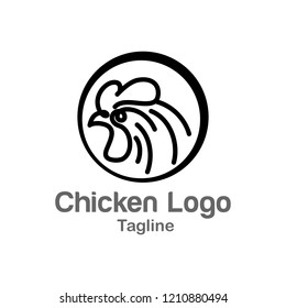 Chicken logo design template