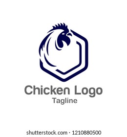 Chicken logo design template