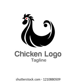 Chicken logo design template
