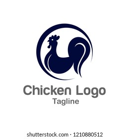Chicken logo design template
