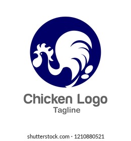 Chicken logo design template