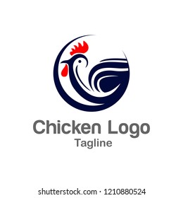 Chicken logo design template