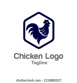Chicken logo design template