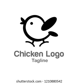 Chicken logo design template