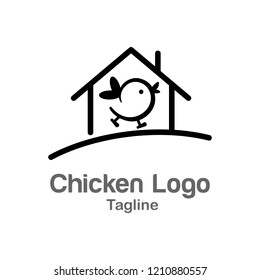 Chicken logo design template