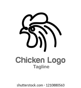 Chicken logo design template