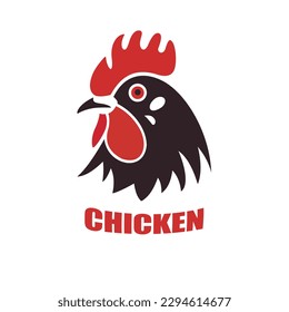 Chicken logo design template. Chicken logo