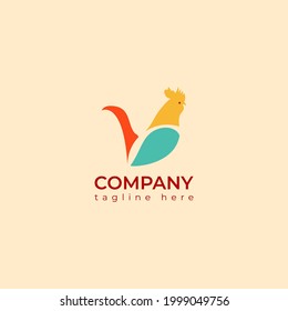 Chicken logo design template, vector, illustration. Logo for business, food, restaurant.