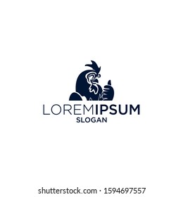 
chicken logo design vector graphic
