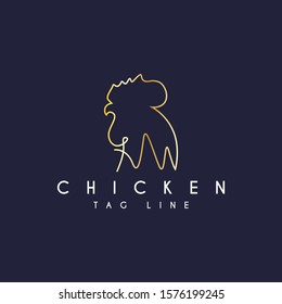 Chicken logo design. Vector Illustration