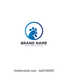 Chicken logo design vector template