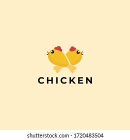 chicken logo design - chicken vector template 