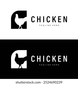 Chicken logo farm animal livestock chicken farm design fried chicken restaurant