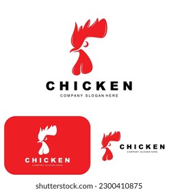 Chicken Logo, Farm Animal Vector, Design For Chicken Farm, Fried Chicken Restaurant, Cafe