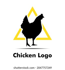 chicken logo for farm logo or trade logo with chicken product