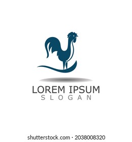 Chicken logo Farm vintage, Animal rooster Vector Design Element