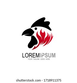 Kombination aus Hühnerlogo und Branddesign