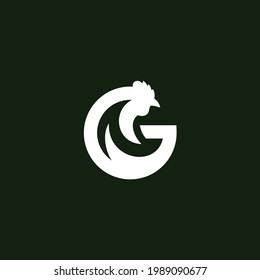 Chicken logo forming letter G