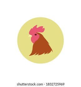 Chicken logo, Fried chicken restaurant and chicken farm vector illustration.