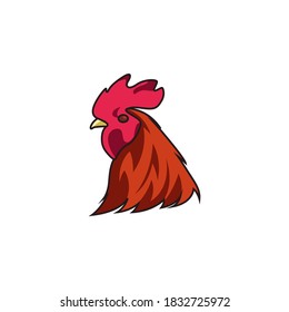 Chicken logo, Fried chicken restaurant and chicken farm vector illustration.