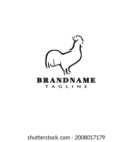 chicken logo icon design template modern vector illustration