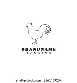 chicken logo icon design template modern vector illustration