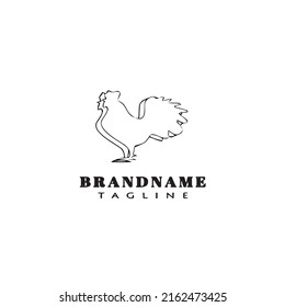 chicken logo icon design template modern vector illustration