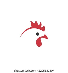 Chicken logo icon design template