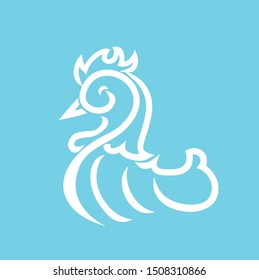chicken logo icon vector design 