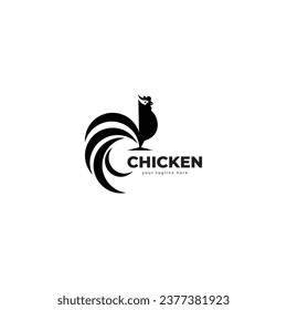 chicken logo icon vector template.