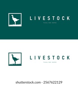 chicken logo illustration vintage design livestock farm chicken concept simple silhouette black illustration template