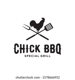 chicken logo inspiration.flat design.vector illustration concept
