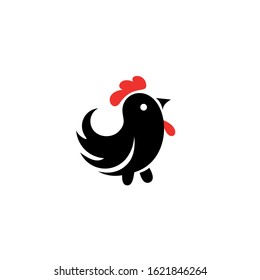 Chicken logo, label, print, poster for butcher shop, farmer market, groceries, meat stores.