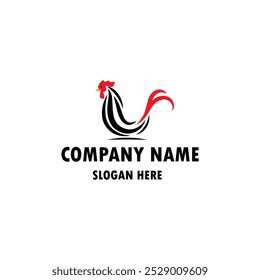 Chicken logo, chicken mascot, chicken character. Suitable for restaurant logo. Vector of chicken character.