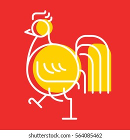 chicken logo modern