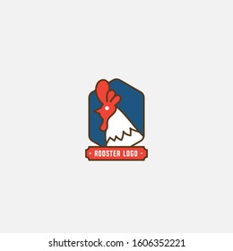 Chicken logo, Rooster mascot, fried chicken restaurant, chicken farm and egg vector illustration.
