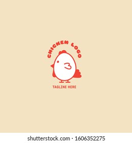 Chicken logo, Rooster mascot, fried chicken restaurant, chicken farm and egg vector illustration.
