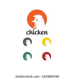 logotipo de pollo, sencillo y fácil de aplicar como icono o logotipo de su empresa