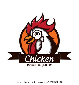 Chicken logo stock