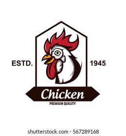 Chicken logo stock